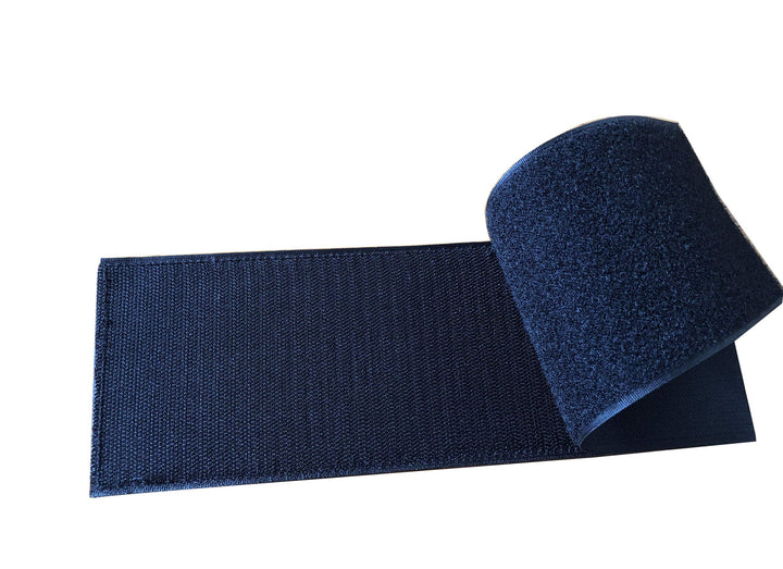 Police Patch with Hook and Loop (Gray-Reflective, 8.5x3 inch)