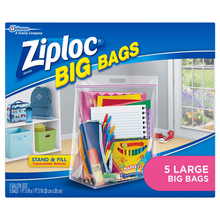 Big Bags Clothes and Blanket Storage Bags for Closet Organization, Protects from Moisture, Large, 5 Count