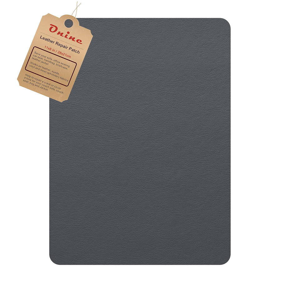 Leather Repair Patch,Self-Adhesive Couch Patch,Multicolor Available Scratch Leather 8X11 Inch Peel and Stick for Sofas, Car Seats Hand Bags Jackets(Grey 2.0)