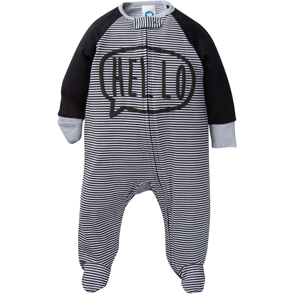 Baby Boys' 4 Pack Sleep 'N Play Footie, Star, 3-6 Months