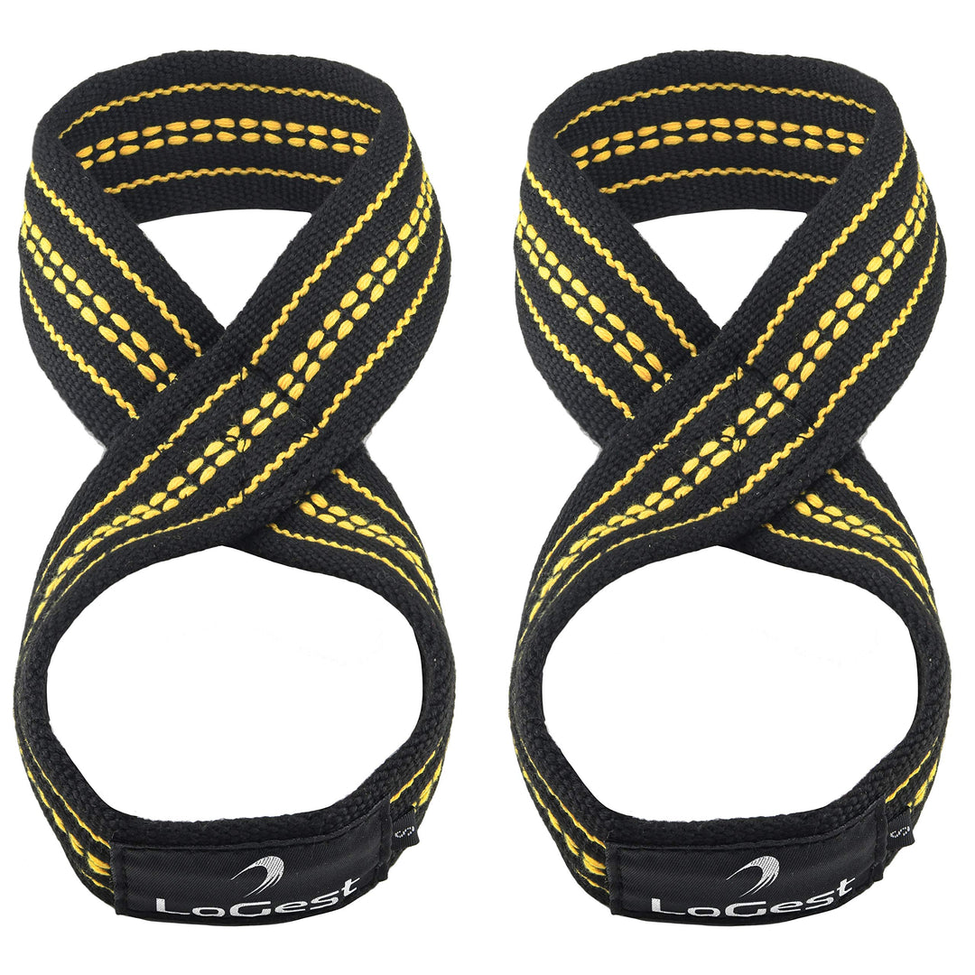 Deadlift Straps Figure 8 Lifting Strap for Power Lifters Weightlifters Workout Lifting Straps - 3 Sizes Small Medium Large - Weight Lifting Straps Non Slip Padded Dead Lift Straps Figure 8 Straps