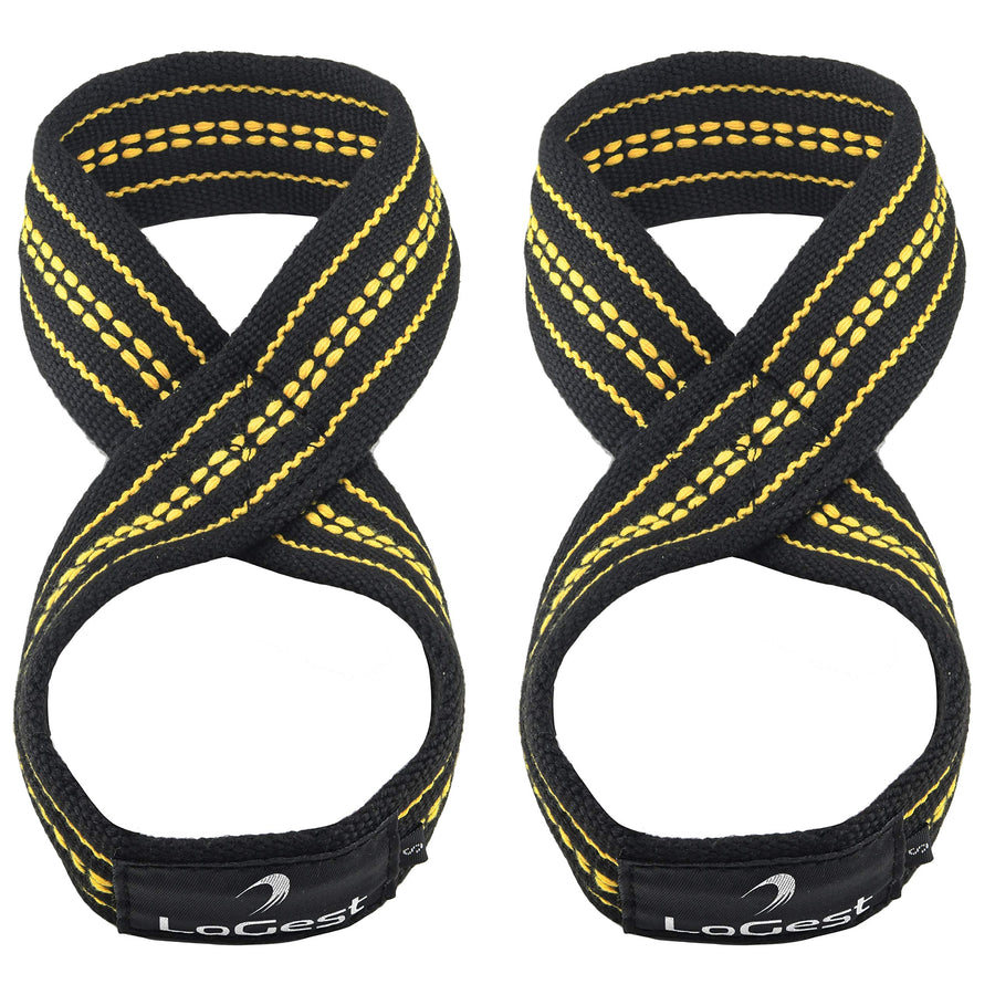 Deadlift Straps Figure 8 Lifting Strap for Power Lifters Weightlifters Workout Lifting Straps - 3 Sizes Small Medium Large - Weight Lifting Straps Non Slip Padded Dead Lift Straps Figure 8 Straps