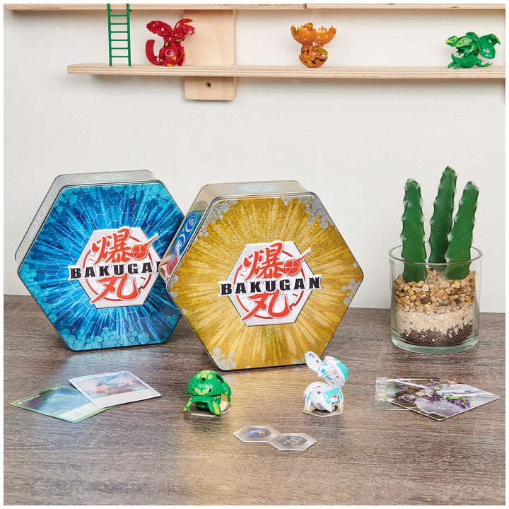 Baku-Tin, Premium Collector’s Storage Tin with 2 Mystery (Style May Vary), Kids Toys for Boys Aged 6 and Up