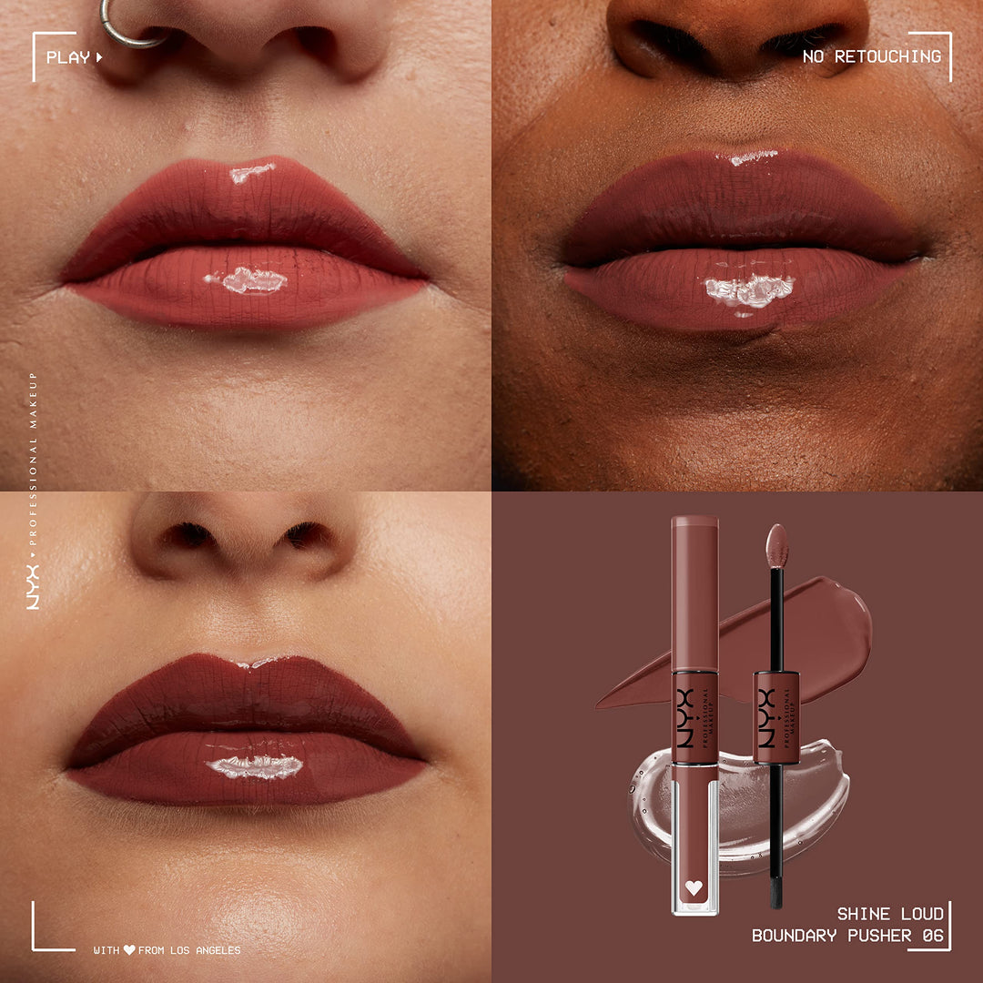 PROFESSIONAL MAKEUP Shine Loud, Vegan High-Shine Long-Lasting Liquid Lipstick - Boundary Pusher