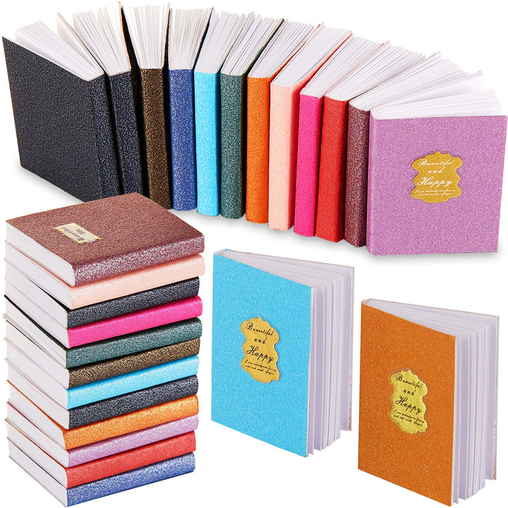 1:12 Scale Miniatures Dollhouse Books Assorted Miniatures Books Dollhouse Mini Books Dollhouse Decoration Accessories Doll Toy Supplies for Christmas Pretend Play 24 Pieces(Label Style)