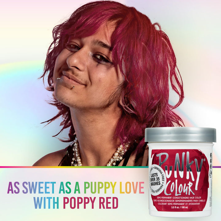 Poppy Red Semi Permanent Conditioning Hair Color, 3.5oz