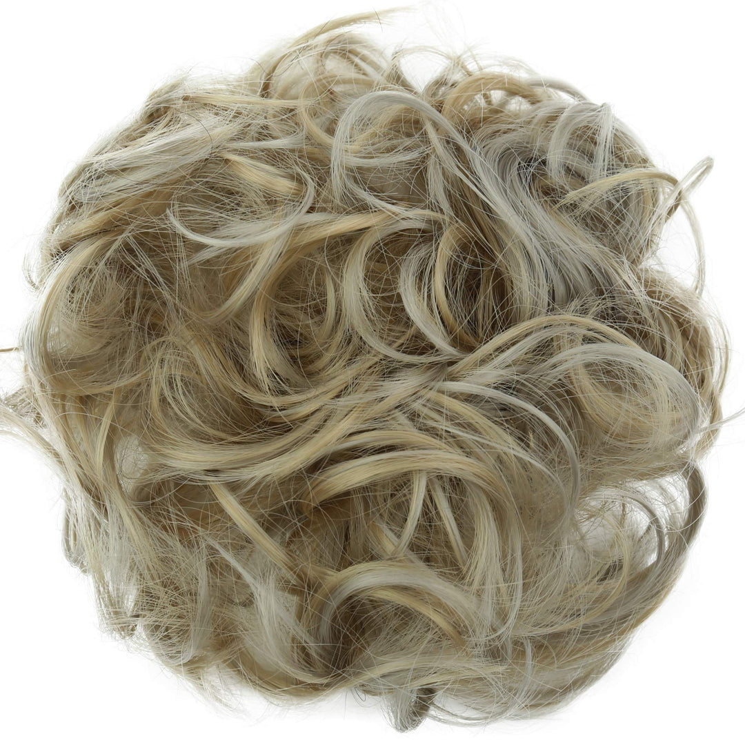 light bonde 25H101 : PRETTYSHOP Scrunchie Scrunchy Bun Up Do Hair piece Hair Ribbon Ponytail Extensions Wavy Curly or Messy light bonde 25H101