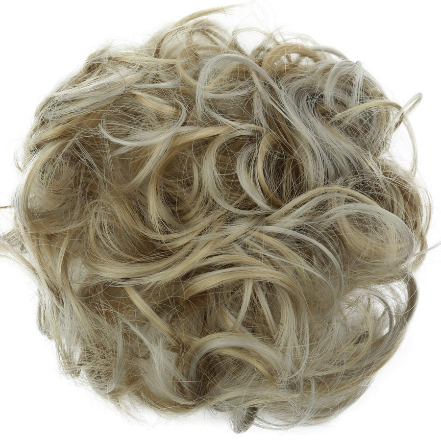 light bonde 25H101 : PRETTYSHOP Scrunchie Scrunchy Bun Up Do Hair piece Hair Ribbon Ponytail Extensions Wavy Curly or Messy light bonde 25H101