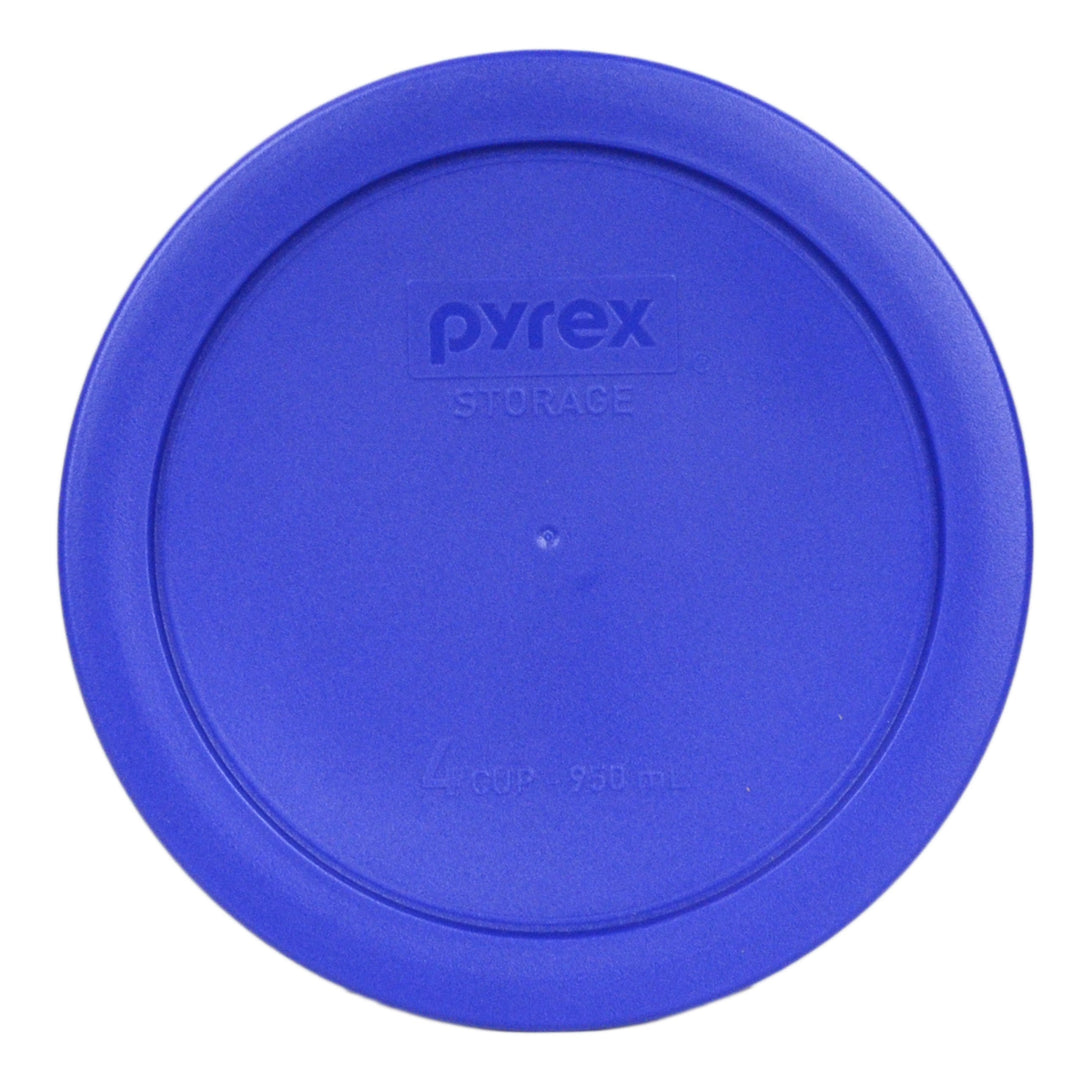 Light Blue 4 Cup Round Storage Cover #7201-PC for Glass Bowls - 2 Pack
