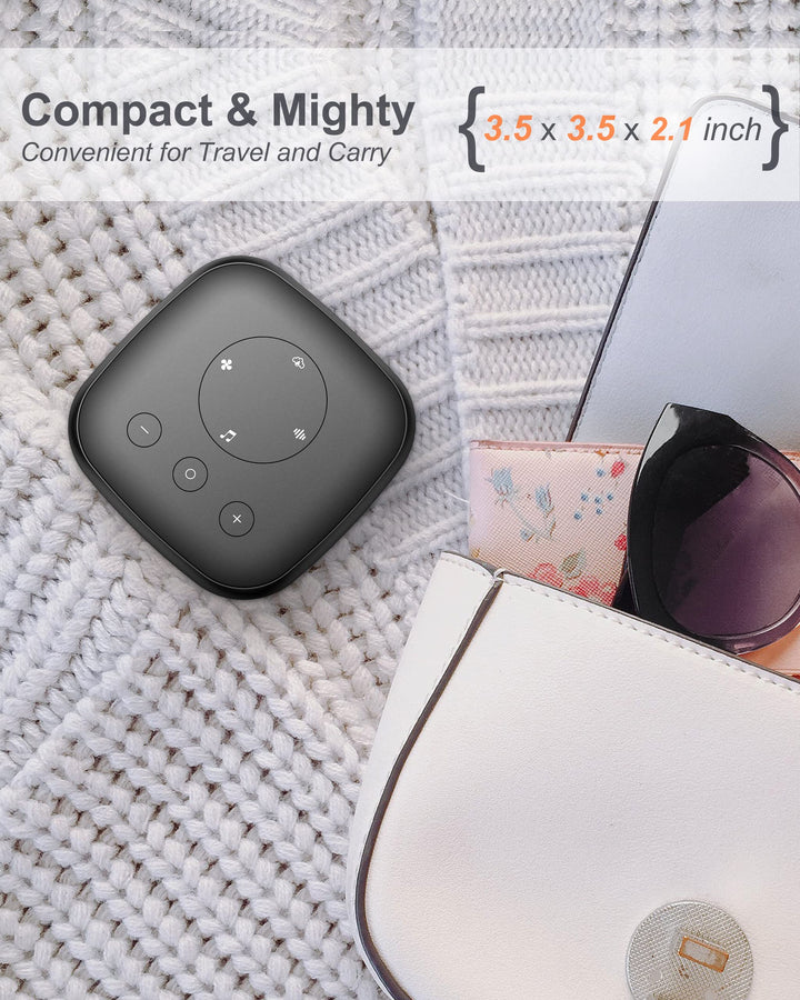 White Noise Machine, Sound Machine Portable Sleep Therapy Soother for Adults Baby Kids Sleeping, 24 Soothing Sounds Including White Noise/Fan Sounds/Nature Sounds/Lullaby for Nursery Office