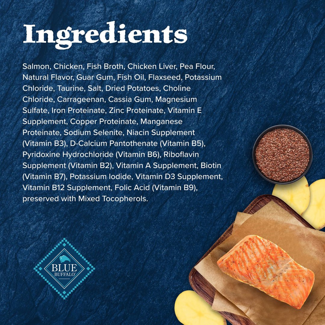 Wilderness Natural High-Protein Grain-Free Wet Food for Adult Cats, Salmon Paté, 3-oz. Cans, 24 Count