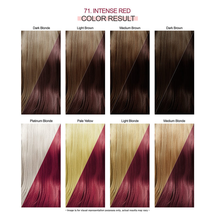 Semi-Permanent Haircolor #071 Intense Red 4 Ounce (118ml) (2 Pack)