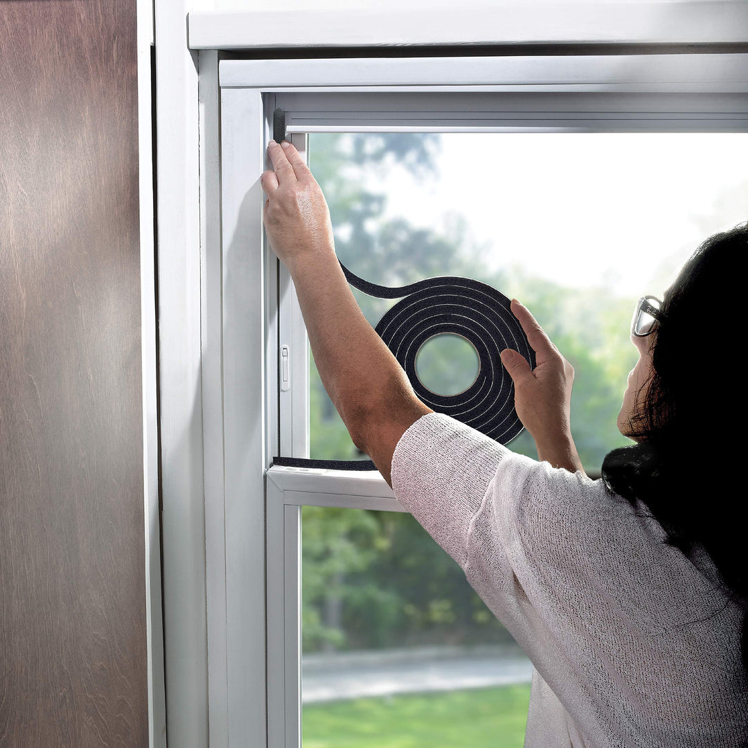 R538H Foam Tape, 3/8 W, 5/16 T, 10 ft L, Black