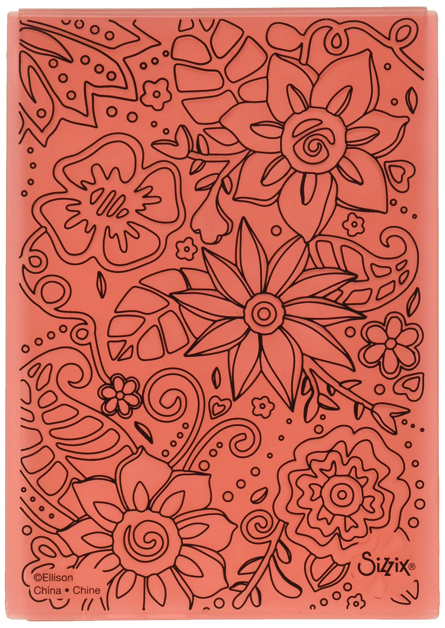 Embossing Folder 661948, Bohemian Botanicals, Multi Color, One Size