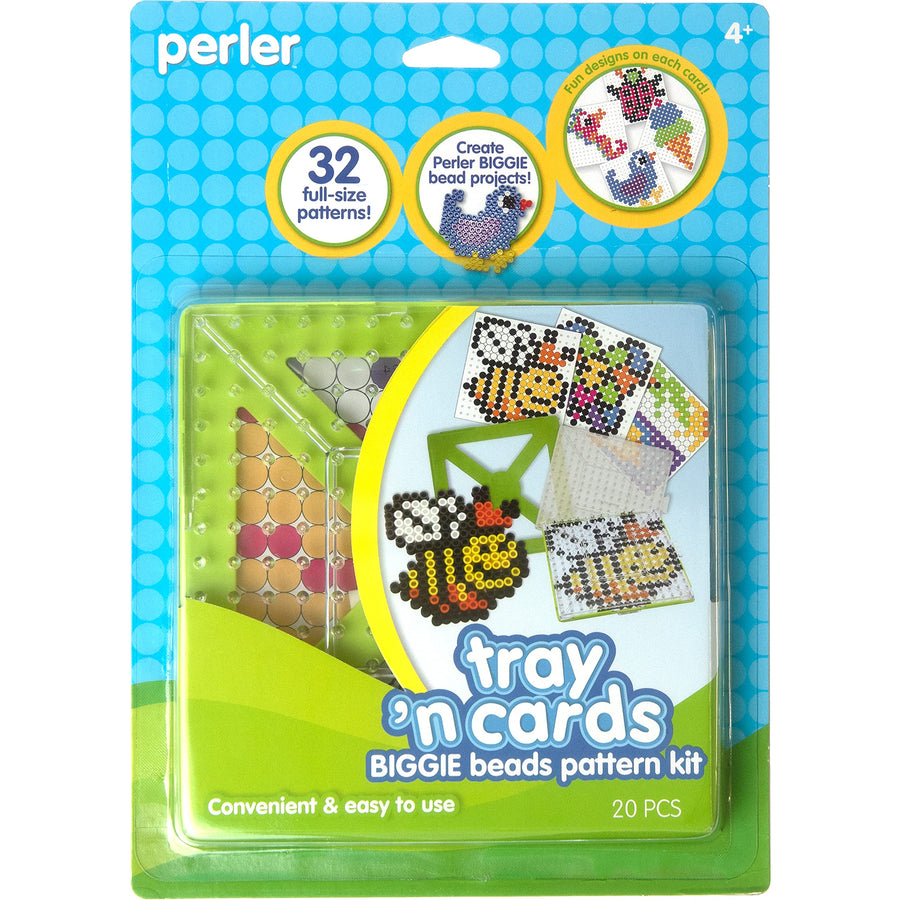 80-70729 Biggie Fuse Bead Pattern Cards and Pegboards, Multicolor, Small, 20pcs