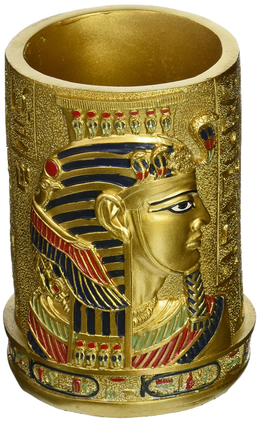 QL1244 Egyptian Pharaoh Pen Vessel,full color