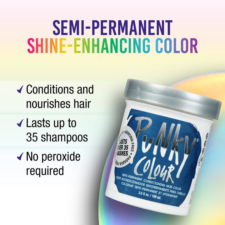 Midnight Blue Semi Permanent Conditioning Hair Color, 3.5oz
