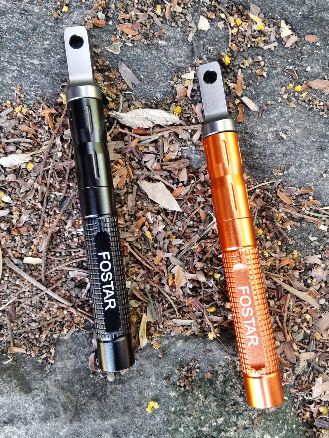 2PCS Upgrade Ferro Rod Fire Starterï¼Å’Replaceable Flint Fire Steel Rod, Great for Emergency Survival, Camping, Hiking, Bush-Craft, Hunting, Fishing, EDC, BBQ (Orange and Black)