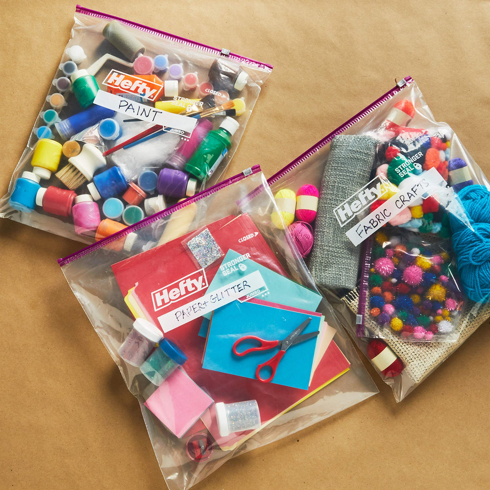 Slider Jumbo Storage Bags, 2.5 Gallon Size, 12 Count