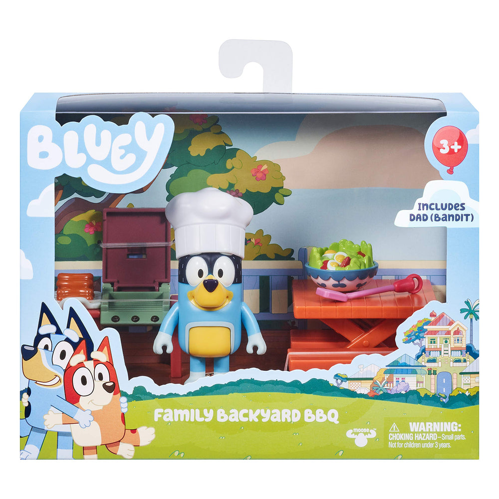 Dad Backyard BBQ - Bandit 2.5 Figure with Backyard Playset, Multicolor, 13030