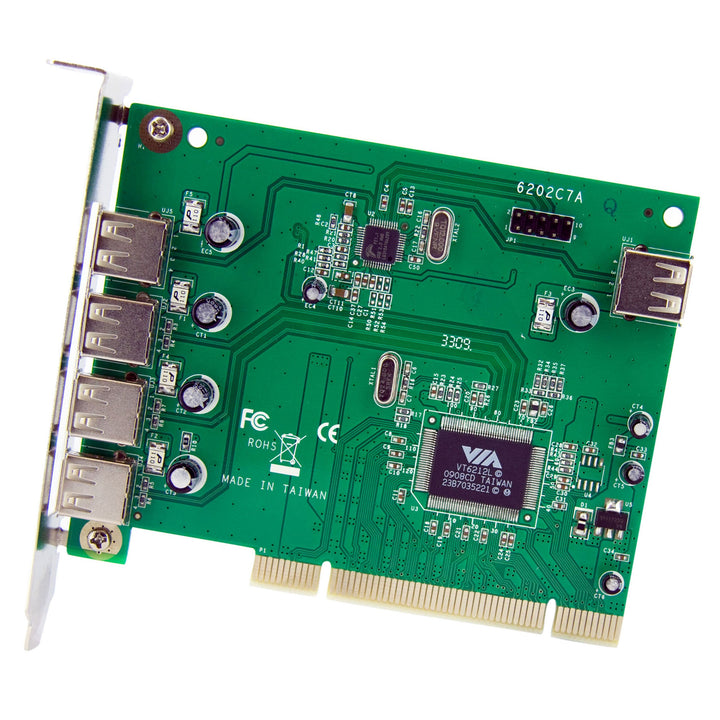 7 Port PCI USB Card Adapter - PCI to USB 2.0 Controller Adapter Card - Full Profile Expansion Card (PCIUSB7)