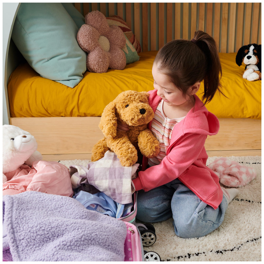 Muttsy Dog Plush, Premium Plush Puppy Stuffed Animal for Ages 1 and Up, Brown, 14”