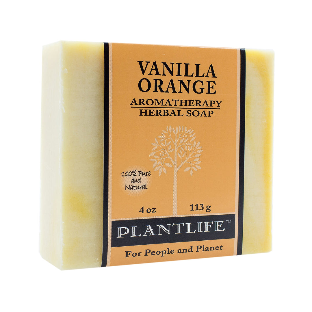 Handmade Vegan Soap Bar with Natural Ingredients and Premium Essential Oils - Vanilla Orange - 4 oz
