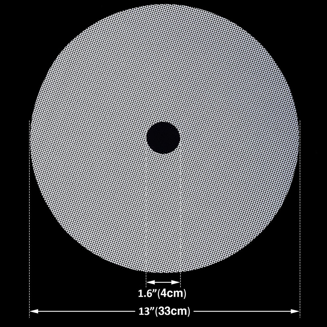 4 Pcs 13 Inch Round Silicone Dehydrator Sheets Non Stick Food Dehydrator Mats Reusable Silicone Steamer Mesh Baking Mat for Fruit Dryer