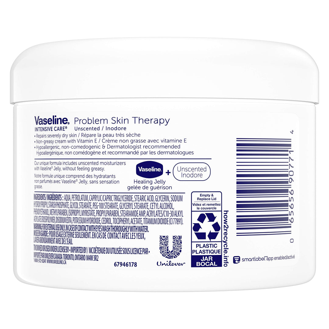 VASELINE Problem Skin Therapy Unscented Moisturizer Cream 220 ml (7.44 oz)