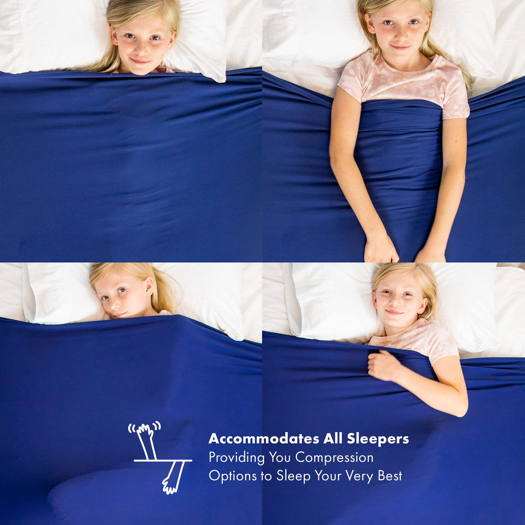 Compression Sheet for Kids - Twin Compression Sheets for All Night Comfort - Breathable and Stretchy, Great for a Calming Sleep Experience - Sensory Bedsheets for Kids - Makes Great Gifts