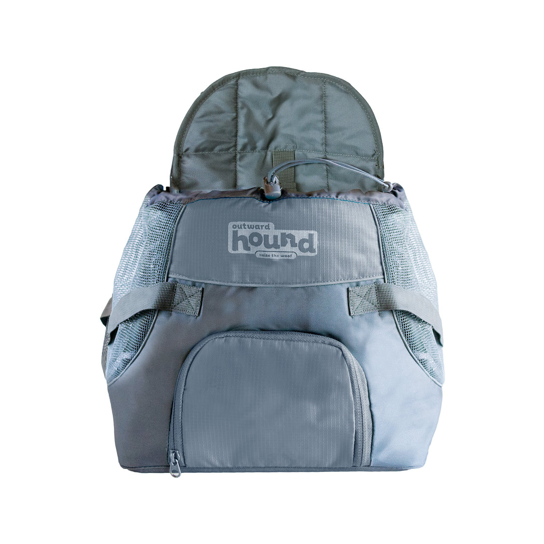 PoochPouch Dog Front Carrier, Small, Grey