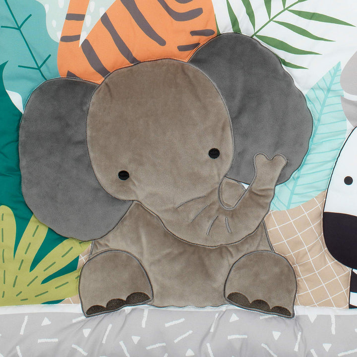 Mighty Jungle 3Piece Crib Bedding Set, Multicolor (283003V)