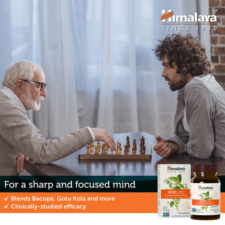 MindCare, Nootropic Brain Supplement Booster for Mental Sharpness, Focus, Memory & Cognitive Wellness, 1170 mg, 60 Capsules
