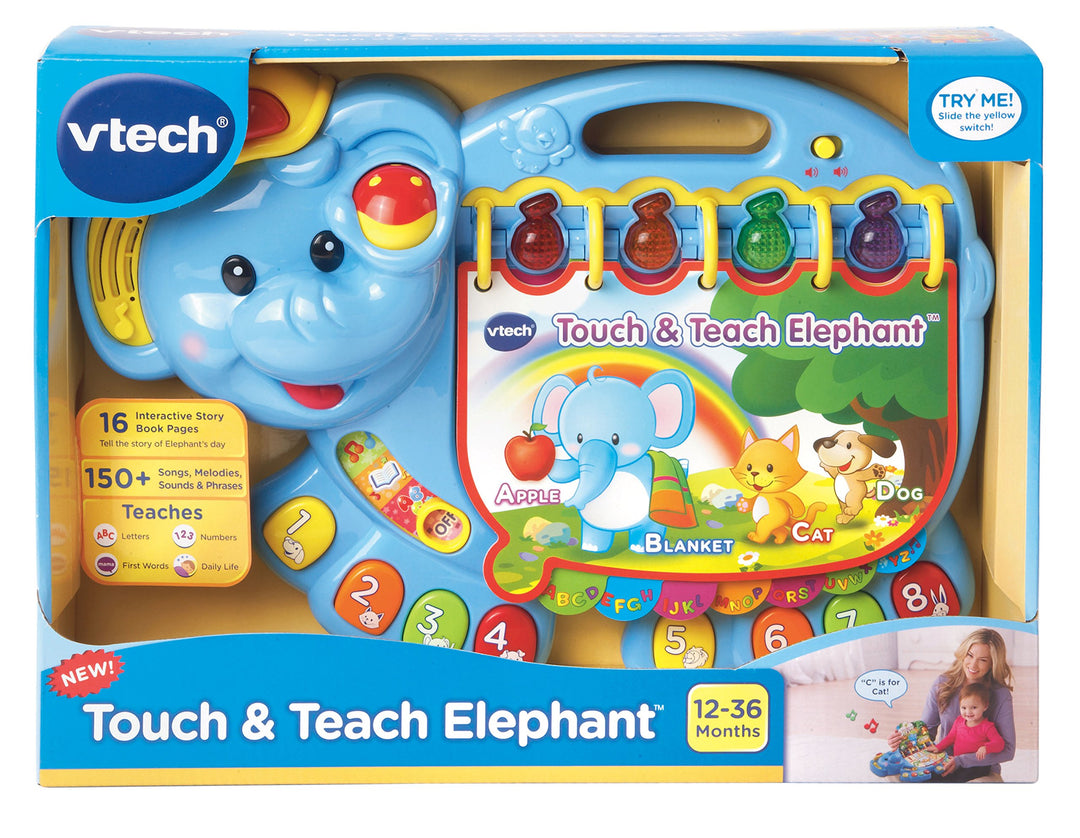 Touch and Teach Elephant Book , Blue