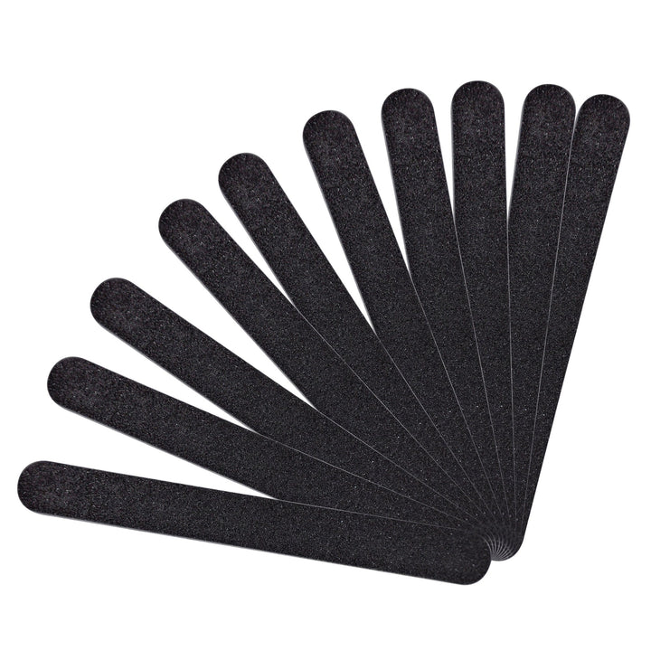 GETI BEAUTY Standard Black 100/180 Washable Nail File Made in USA (Pack of 10)