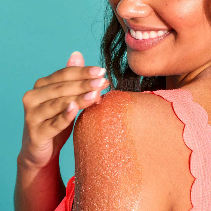 Peach Sorbet Shea Sugar Scrub | Exfoliating Body Scrub Removes Dead, Dry Skin for a Soft & Hydrated Feel | Nourishing Essential Body Care | 18 fl oz.