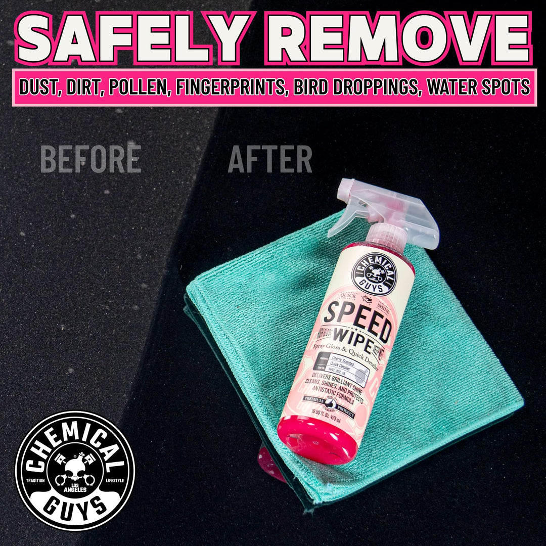 WAC_202_16 Speed Wipe Quick Detailer, Safe for Cars, Trucks, SUVs, Motorcycles, RVs & More, 16 fl oz, Cherry Scent
