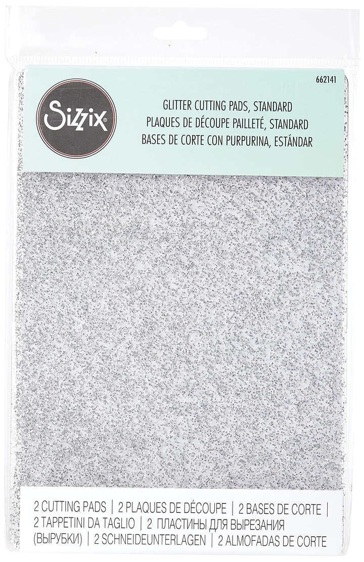 Silver Glitter Cutting Pad Standard Clear Slr