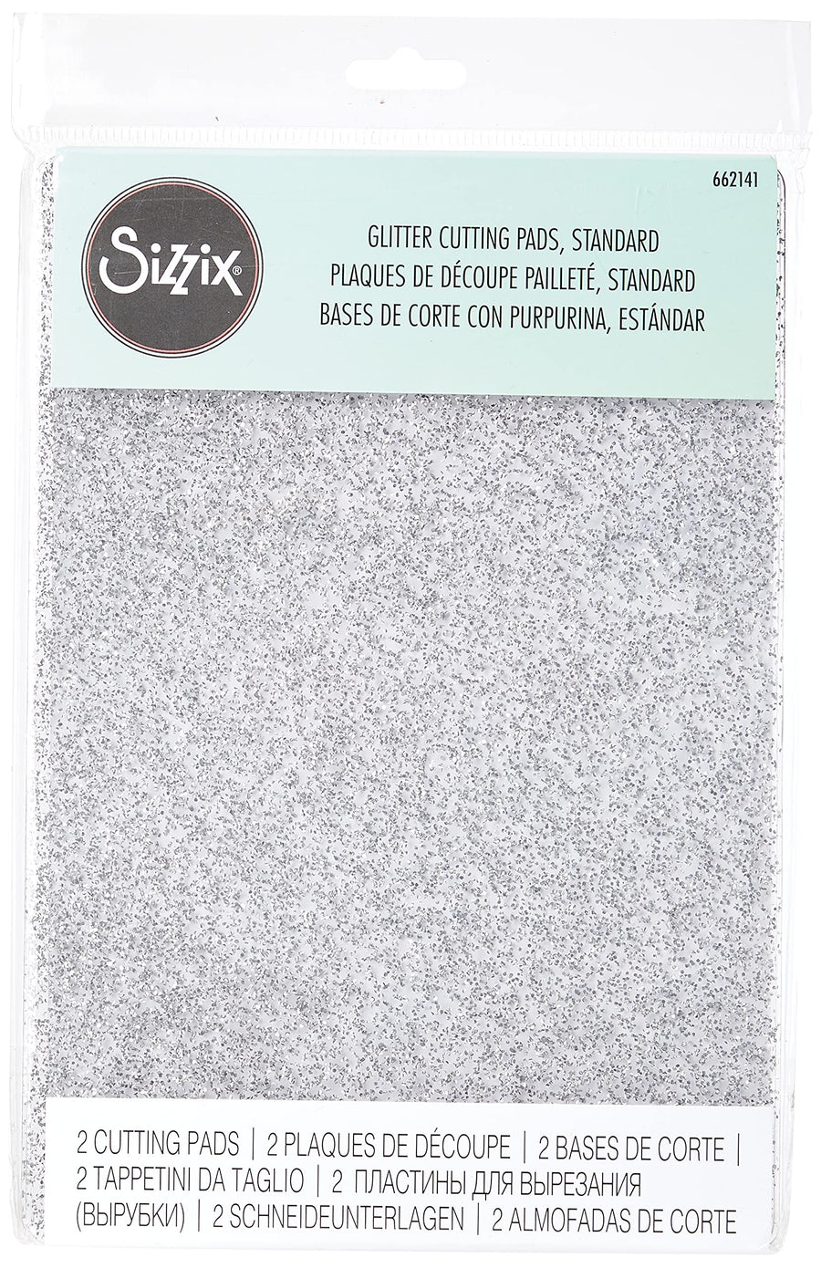 Silver Glitter Cutting Pad Standard Clear Slr