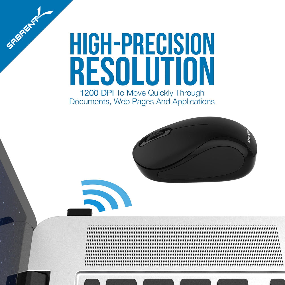 Mini Travel 2.4GHz Wireless Mouse with Nano Receiver (MS-WSML)