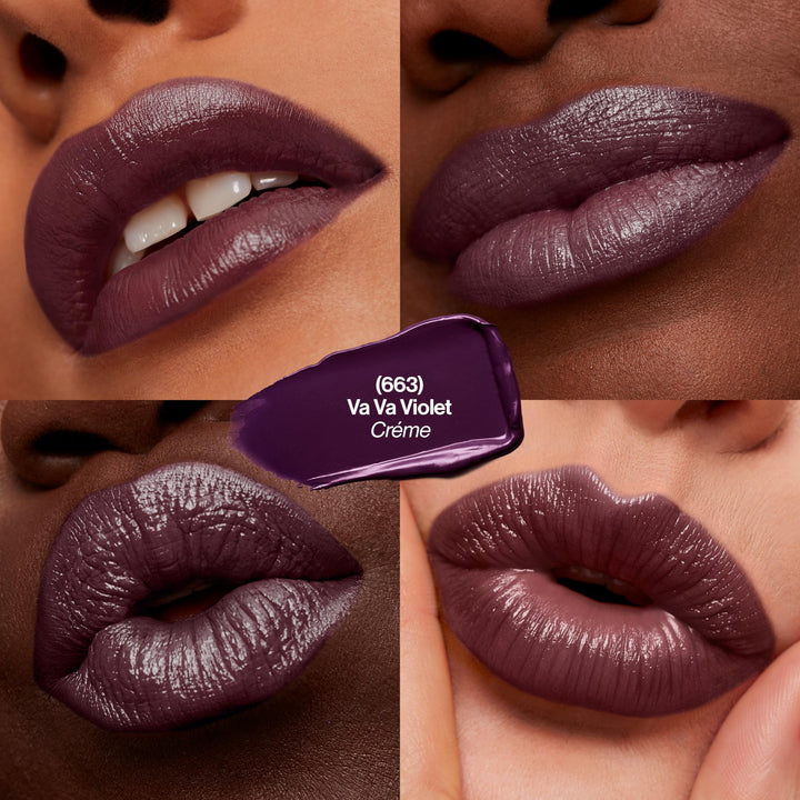 Revlon Super Lustrous Lipstick, High Impact Lipcolor with Moisturizing Creamy Formula, Infused with Vitamin E and Avocado Oil in Plum / Berry, Va Va Violet (663)