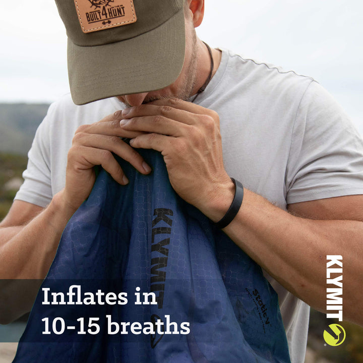 KLYMIT Static V Lightweight Inflatable Sleeping Pad | Comfortable, Easy to Inflate Camping Air Mattress for Backpacking and Hiking