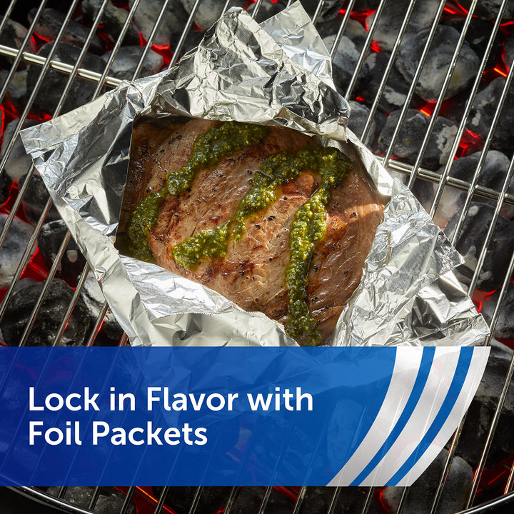 Wrap Recycled Aluminum Foil, Recycled Foil Roll, Made From 100% Recycled Materials, With Secure Easy Open and Close Tab, 200 Sq. Ft.