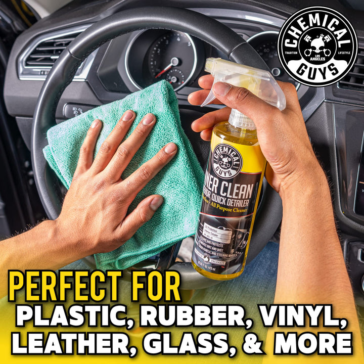 SPI_663_16 InnerClean Quick Detailer with Pineapple Scent, High Performance Interior and Dashboard Cleaner, Dust Repellent, Easy to Use Non Greasy Formula, 16 fl oz