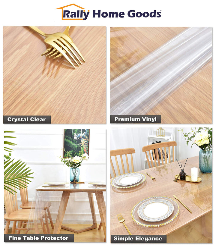 Indoor Outdoor Patio Vinyl Rectangular Tablecloth, Flannel Backed, Spill Proof Waterproof Wipeable Cover Dining Table, Parties Picnic, Yellow Checkerboard Pattern, 55x86’’, Seats 6-8
