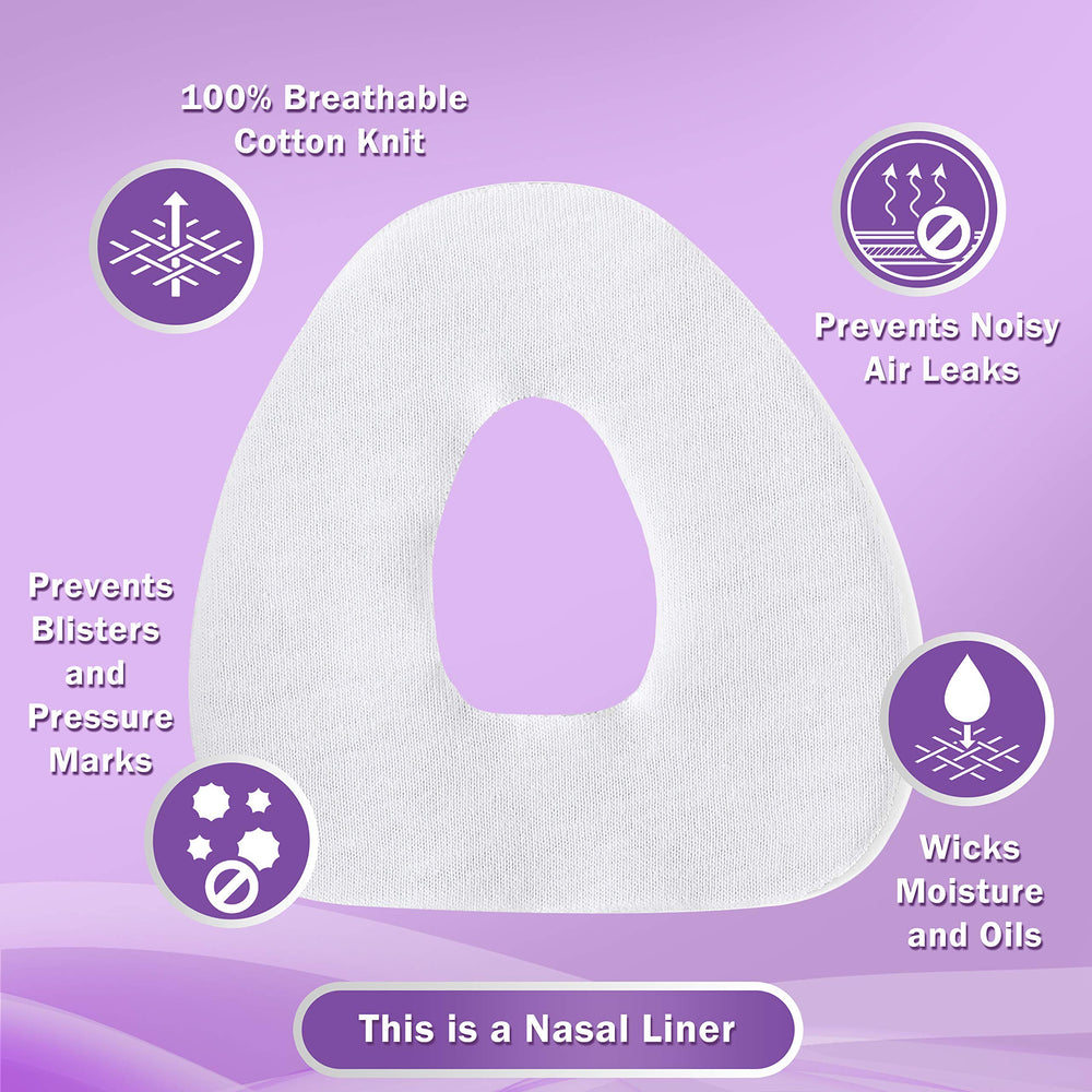 Nasal Cpap Mask Liners (K11-NM) - Reduce Noisy Air Leaks and Painful Blisters - Cpap Supplies and Accessories - Compatible with Resmed and Fisher Paykel