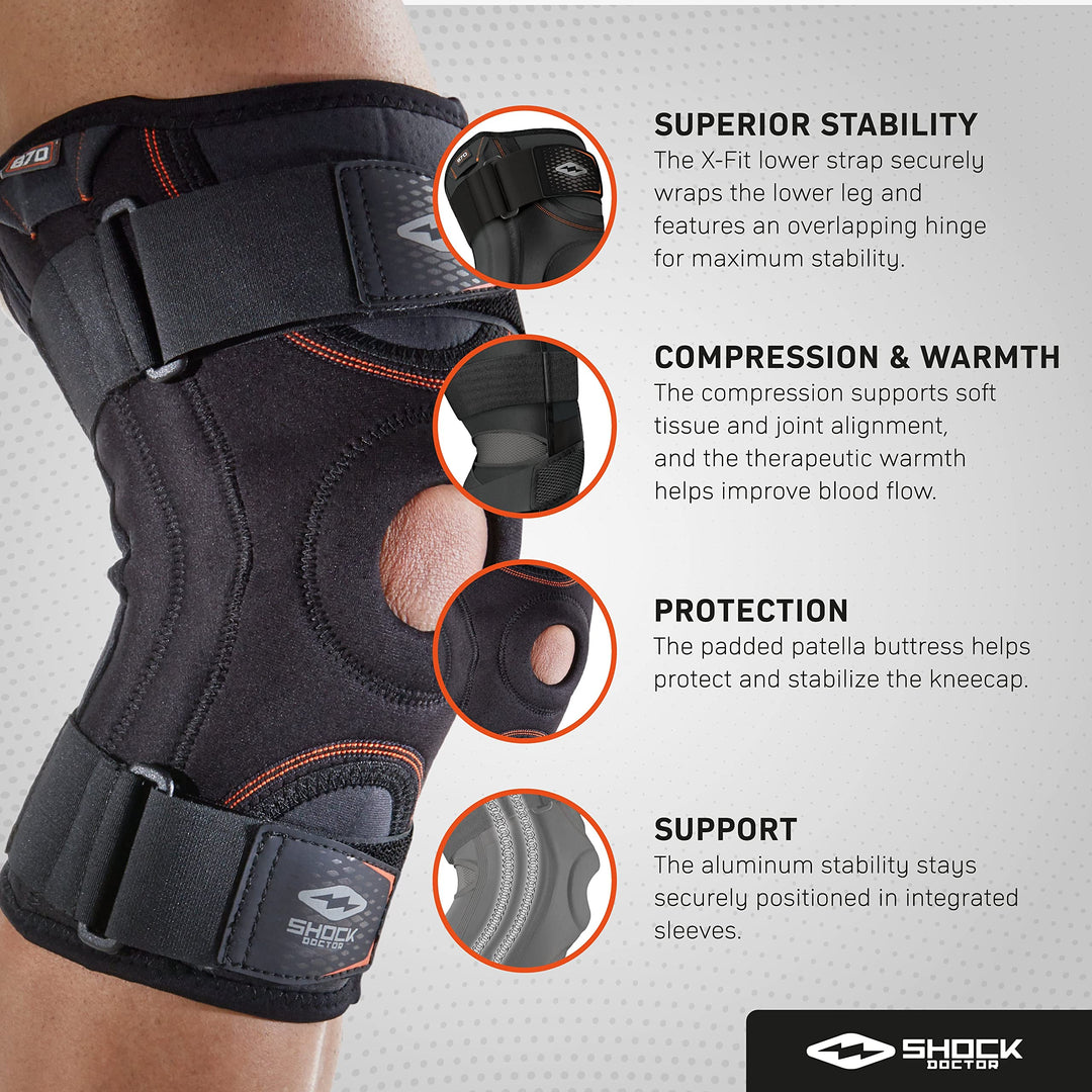 870 Knee Brace, Knee Support for Stability, Minor Patella Instability, Meniscus Injuries, Minor Ligament Sprains for Men & Women, Sold as Single Unit (1)