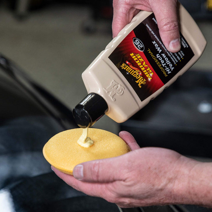 Meguiar’s Professional Hi-Tech Yellow Wax M2616 - Yellow Carnauba Wax Blend for Long-Lasting Protection with a Deep Gloss & Shine, Easy Application with Professional Results, 16 Oz