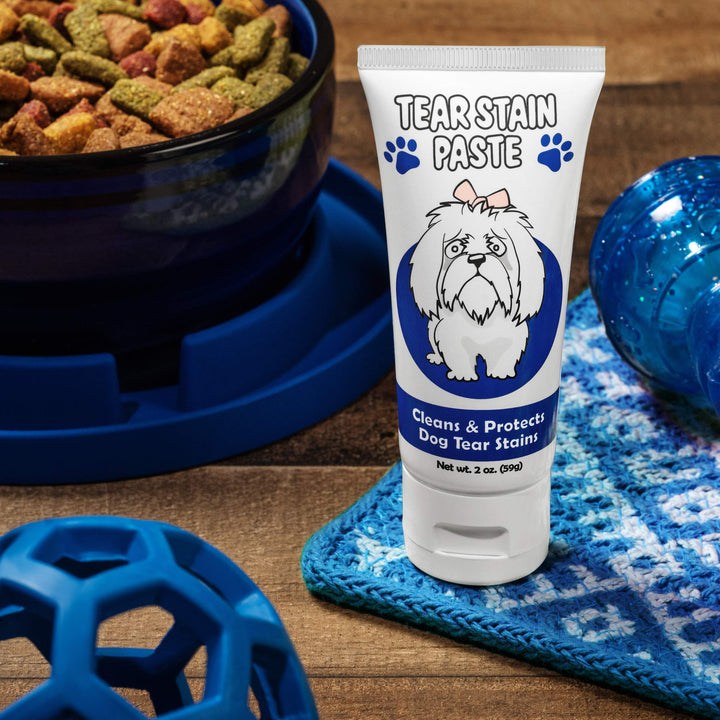 Tear Stain Paste - Cleans Dog Tear Stains - 2 Oz, Great for Long Hair Dogs Such as Poodles, Terriers and Maltese