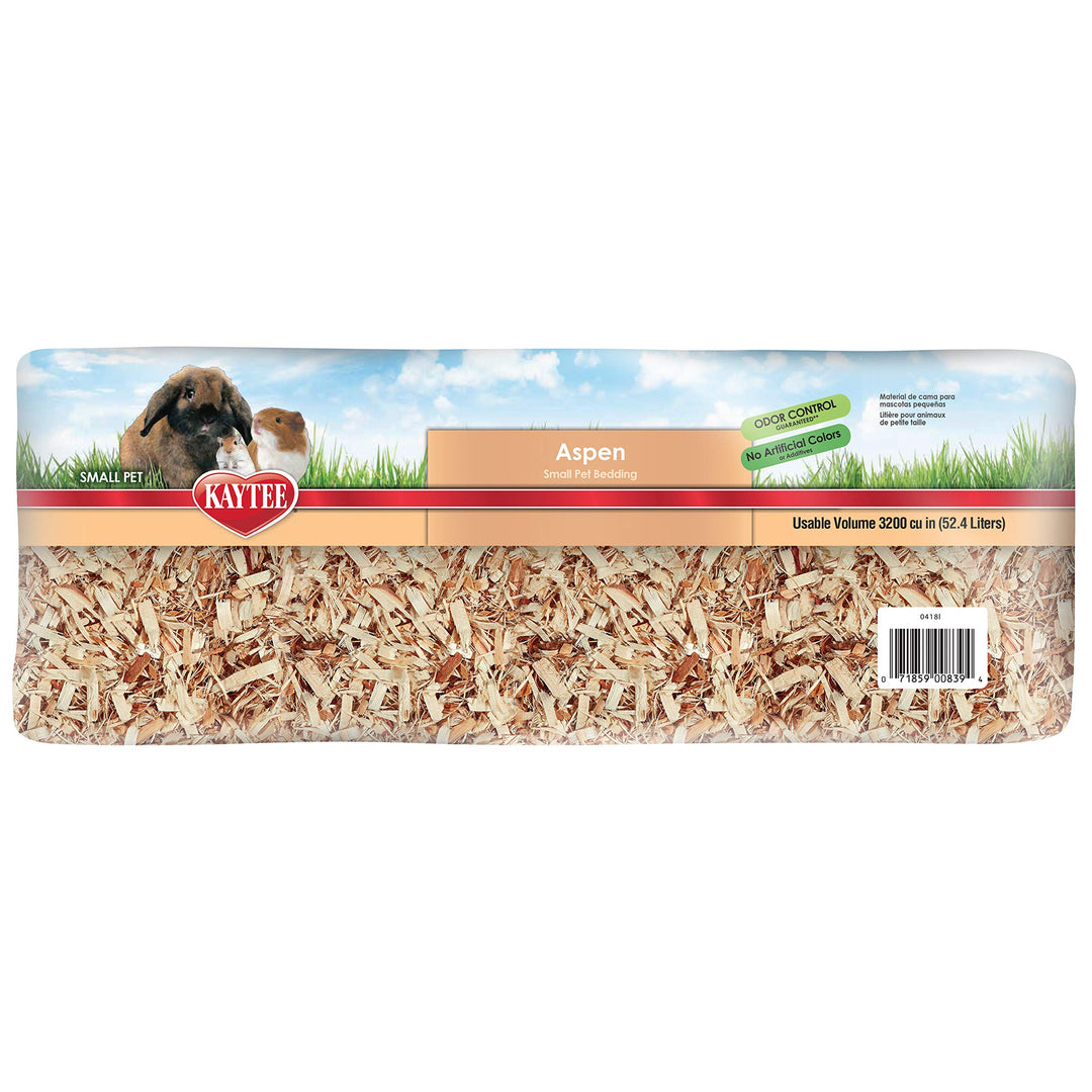 Aspen Small Animal Pet Bedding For Pet Guinea Pigs, Rabbits, Hamsters, Gerbils, and Chinchillas, 52.4 Liters